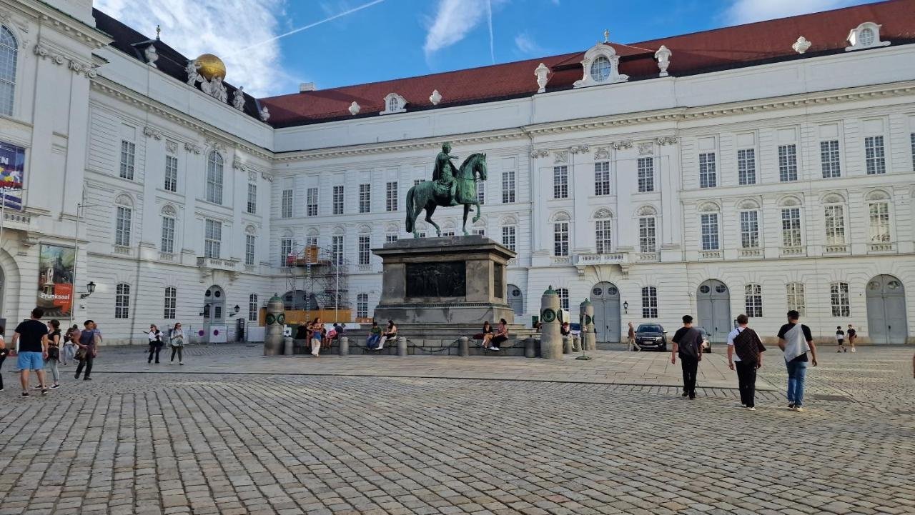 Josefsplatz in Vienna with the equestrian statue of Emperor Joseph II in front of the Hofburg